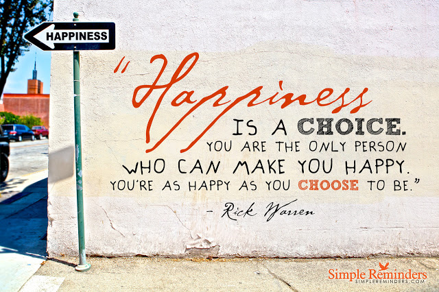 happiness is a choice